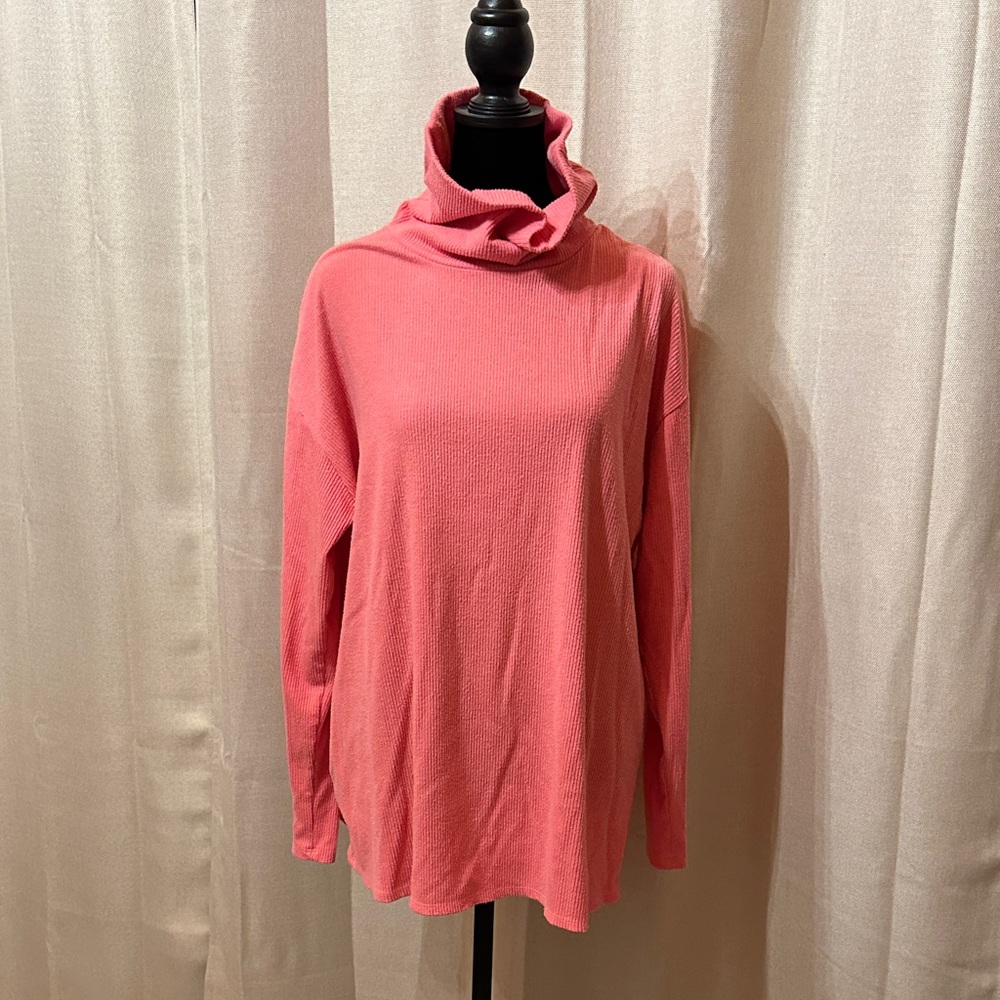 Eri+Ali Women's Pink Turtleneck Sweater